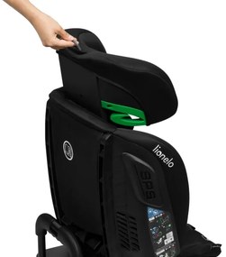 Lionelo - Forgatható autósülés alappal BASTIAAN i-Size 40-150 cm fekete karbon