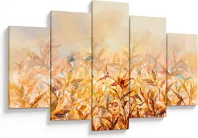 Kép - levelek az ősz színében, olajfestmény (150x105 cm)