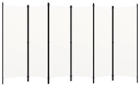 vidaXL fehér 6 paneles paraván 300 x 180 cm