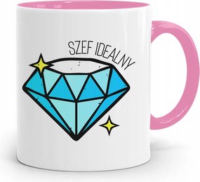 Rózsaszín Bögre Ajándék Főnöknek Tökéletes nyomott mintával