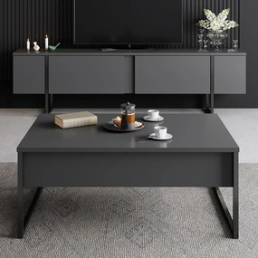 Luxe - antracit/fekete TV-állvány
