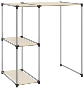 2 szintes krémszínű mosógép feletti tárolóállvány 87x55x90,5 cm