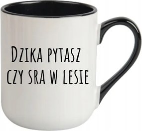 Fehér Bögre Fekete Cofee Vicces Vaddisznó Ajándék Kérdezed S** Az Erdőben
