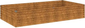 vidaXL corten acél kerti magaságyás 195x100x36 cm