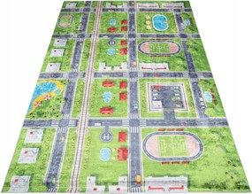 Gyerek Szőnyeg Színes 120x170 Utcák Stadion