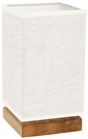 Spot-Light DO70774174 - Asztali lámpa FIRE 1xE27/25W/230V tölgy/bézs