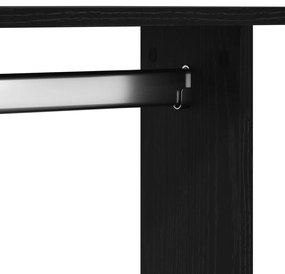 Gardrób Kerekekkel Fekete Tölgy 102x38x110 cm Mérnöki Fa