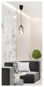 Fekete függőlámpa üveg búrával ø 10 cm Felis – Candellux Lighting