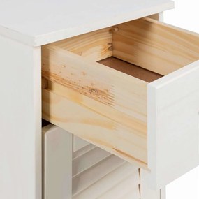 Fürdőszoba bútor szett fiókkal 4 pcs Antik fehér Tömör fenyőfa