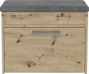 Parma cipősszekrény üléssel és tárolóval, tölgy