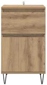 Széf fiókkal kézműves tölgy 35 x 40 x 70 cm Faanyag