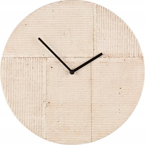 Cement Kerek Falióra Számok Nélkül Bézs Ø 36,5 cm Elemes