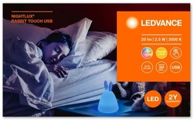 Ledvance - LED érintős gyerek éjjeli lámpa TOUCH LED/2,5W/5V 1200 mAh