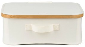 G21 tárolódoboz 40 x 30 x 15 cm, bambusz, fedéllel, bézs