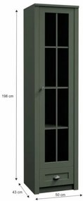 PROVANCE W1S zöld vitrin