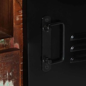 TV szekrény 100x30x35 cm tömörfa, újrahasznosított fa