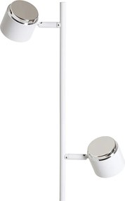 RENDL NOVA II stojanová bílá chrom/mléčný akryl 230V LED 2x3.5W 3000K