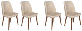 Dallas Beige étkezőszék szett, 4 db