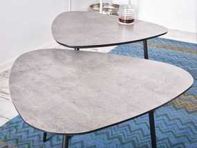 Dohányzóasztal Rossi Xl (beton + fekete). 1111532
