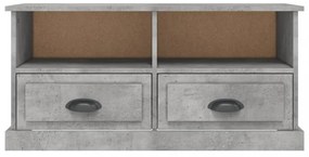 betonszürke szerelt fa TV-szekrény 93 x 35,5 x 45 cm