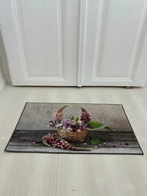 Virágkosár mintás szennyfogó szőnyeg 50x80 cm