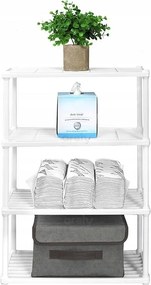 Fürdőszoba polc konyha álló szekrény polc 4 szintes rendszerező