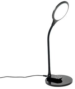 Asztali és fali lámpa fekete, LED-del és érintős dimmerrel - Joni