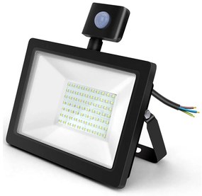 Aigostar B.V. Aigostar - LED Reflektor érzékelővel LED/50W/230V 6400K IP65 fekete AI0328