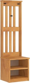vidaXL SANDNES tömör fenyőfa előszobafa 45x40x159,5 cm