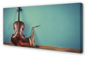 Canvas képek hegedű trombita 120x60 cm