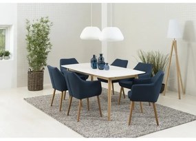 BERG étkezőasztal fehér színben