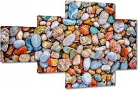 Vászonkép 130x80 Színes kavicsok