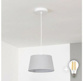 Brilagi - LED függeszték kábelen CERIA 1xE27/40W/230V Ø 25 cm szürke