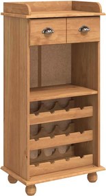 vidaXL Bor szekrény ASKIM Mézes Viasz 57 x 37 x 114 cm Tömör fenyőfa
