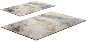 Szürke-bézs fürdőszobai kilépő szett 2 db-os 60x100 cm – Foutastic