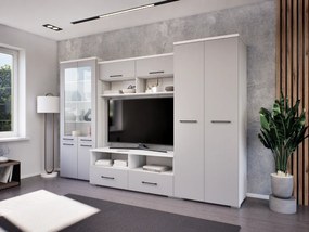 Essenza szekrénysor (Hófehér kőris-Láva szürke) modern