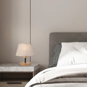 Brilagi - LED Asztali lámpa ANTHONY 1xE14/40W/230V tölgy/bézs