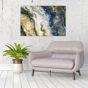 Kép - Arany absztrakció (90x60 cm)