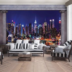 Fotótapéta - New York éjjel (152,5x104 cm)