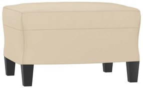 vidaXL 4 részes krémszínű mikroszálas szövet ülőgarnitúra párnával