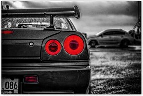 Poszterek 120x80 Sport Nissan Gtr Lámpák
