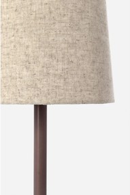 Bézs fém asztali lámpa textil búrával (magasság 60 cm) Assam – Bizzotto