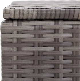 Szürke Polyrattan Kerti Tárolóláda 150 X 50 X 60 Cm