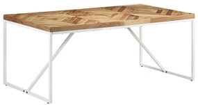Tömör akácfa és mangófa étkezőasztal 180 x 90 x 76 cm