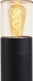 RENDL QUINN 60 stojanová černá jantarové sklo 230V LED E27 11W IP54