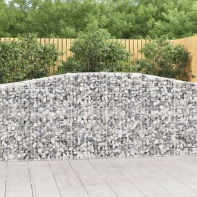 9 db íves horganyzott vas gabion kosár 400x50x100/120 cm