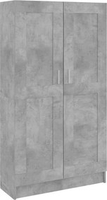 vidaXL betonszürke szerelt fa könyvszekrény 82,5 x 30,5 x 150 cm