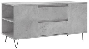 Betonszürke szerelt fa dohányzóasztal 102x44,5x50 cm