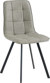 Catini LANDON Étkezőgarnitúra 6x szék + asztal, bézs/szürke