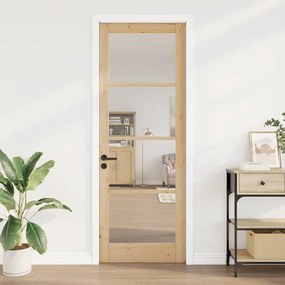 Belső Ajtó Üveggel ORKDAL Barna 83 x 232 cm